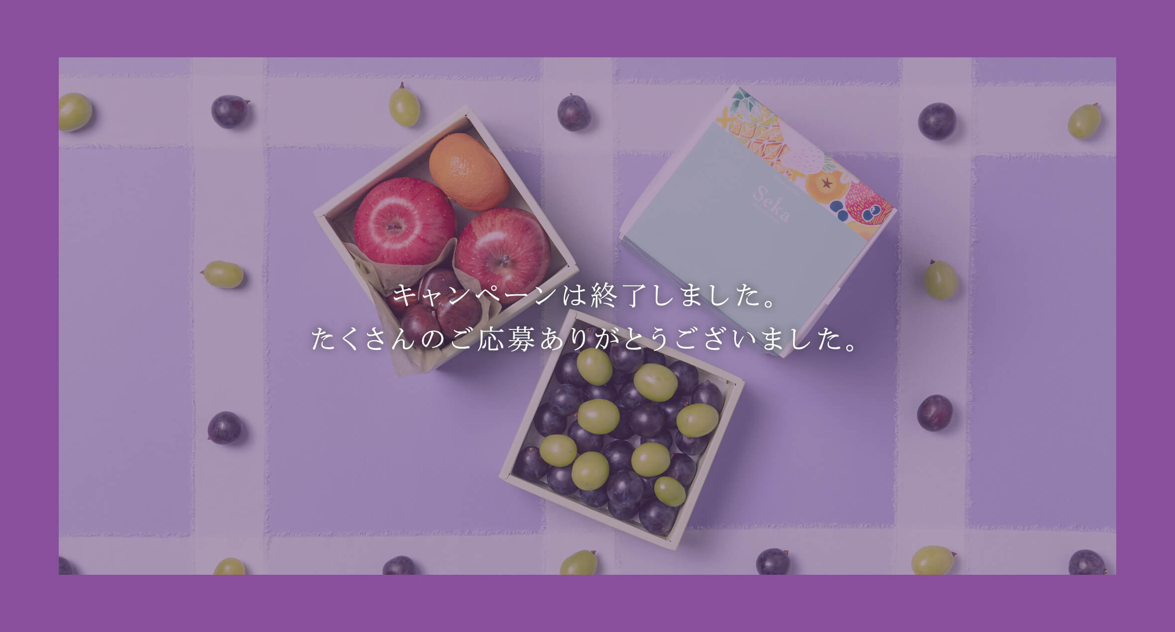 キャンペーンは終了しました。たくさんのご応募ありがとうございました。