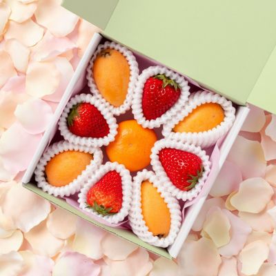 旬の国産いちごとびわと柑橘のおめでとうギフト