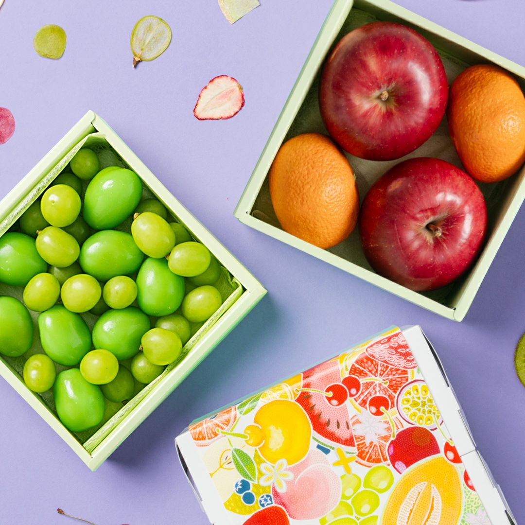 旬の国産シャインマスカットなどのミニお重セット