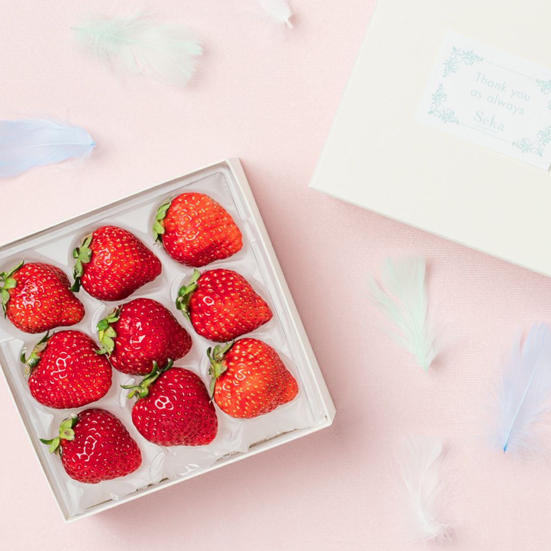 旬の国産赤いちごのありがとうギフト