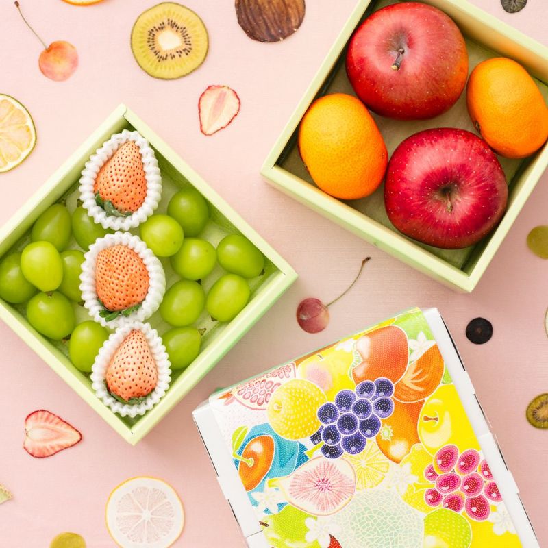旬の国産プレミアムフルーツのミニお重セット