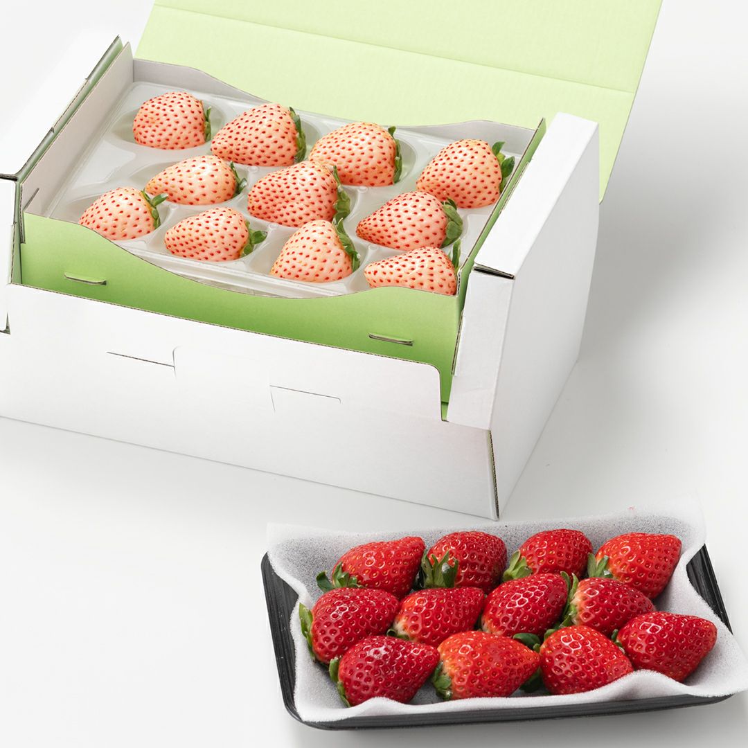 国産紅白いちごの食べ比べ（各1パック）