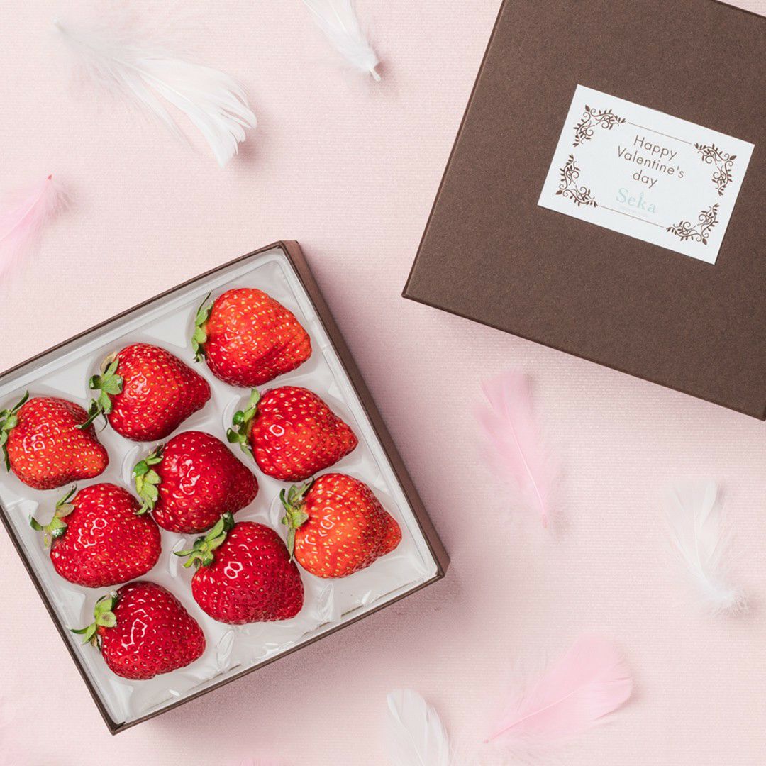 赤いちごのバレンタインギフト